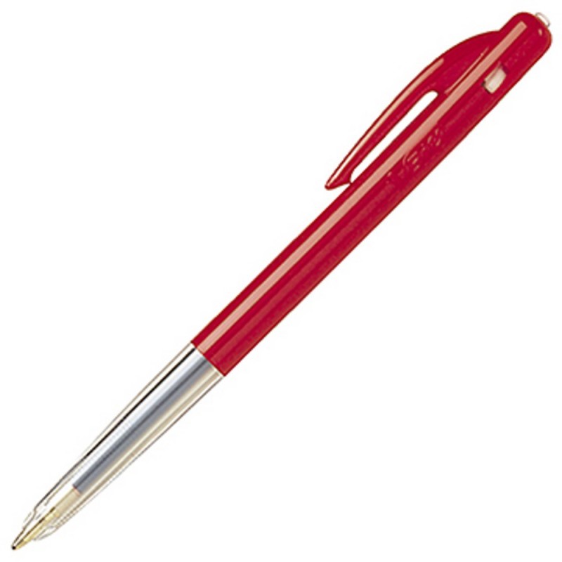 BIC M10 Original Stylo bille rétractable pointe moyenne 1 mm rouge