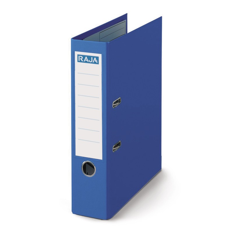 RAJA Classeur à levier A4 Premium Polypropylène - Dos 8 cm - Bleu