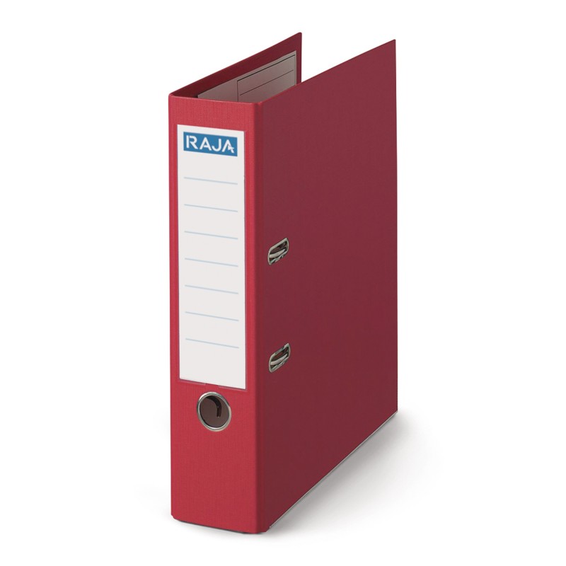 RAJA Classeur à levier A4 Premium Polypropylène - Dos 8 cm - Rouge