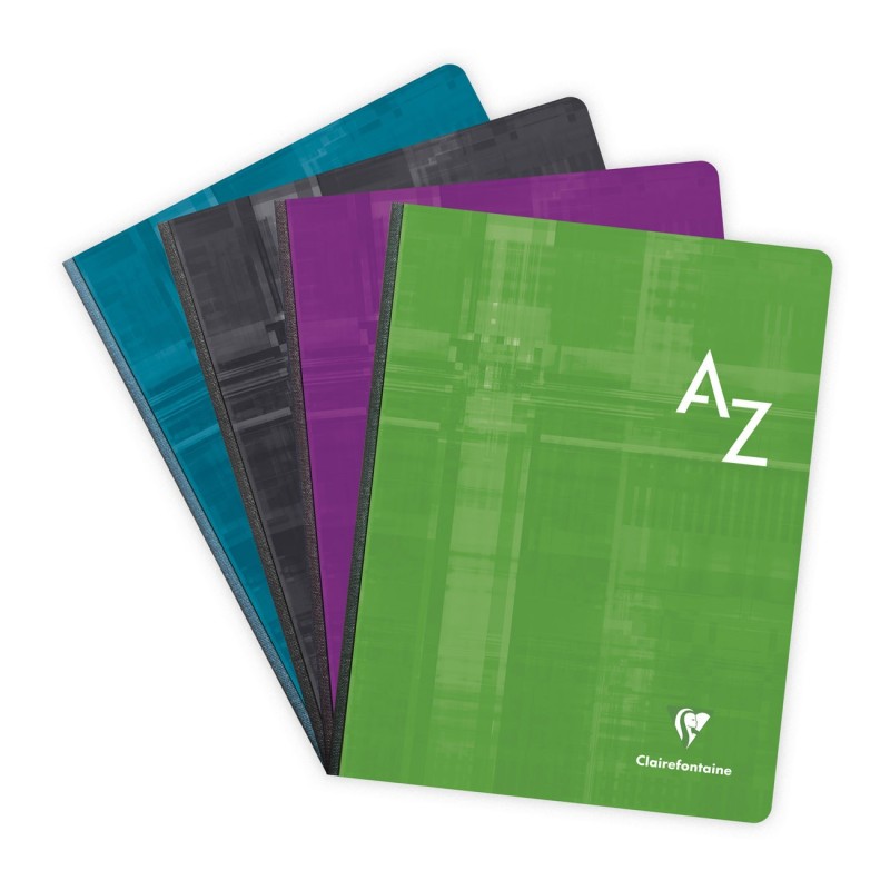 Clairefontaine Répertoire alphabétique broché 17 x 22 cm - 192 pages 90g/m² - Quadrillé 5x5