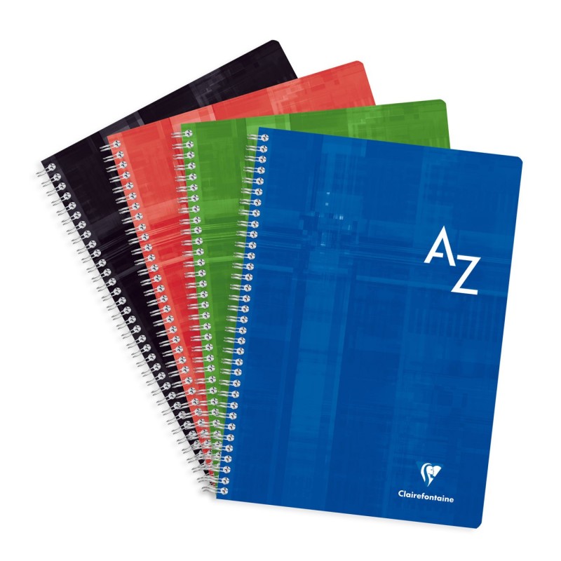 Clairefontaine Répertoire alphabétique à spirales 21x29,7cm - 180 pages 90g/m² - Quadrillé 5x5