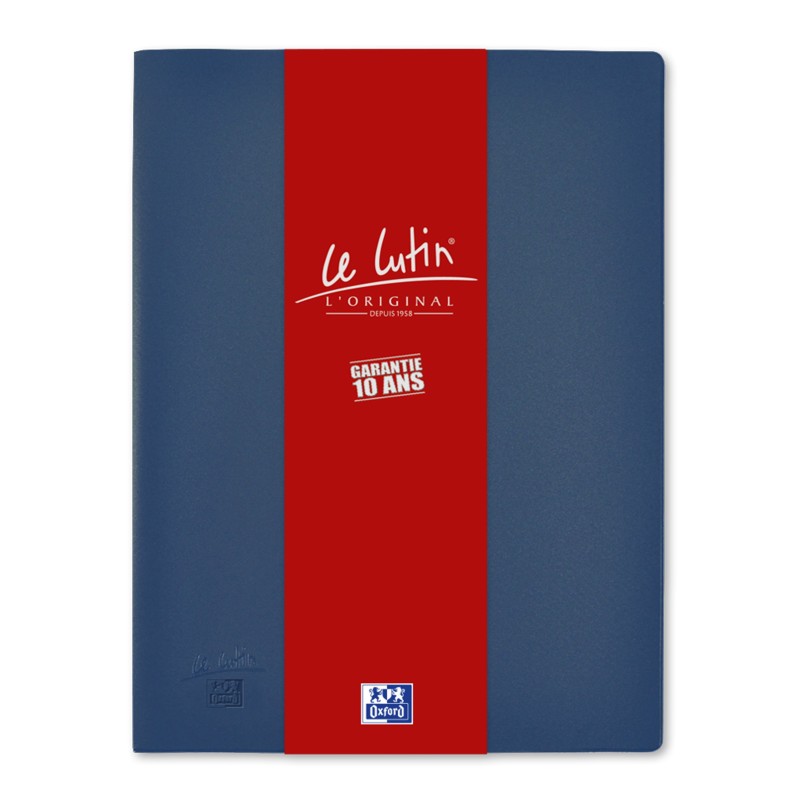 Oxford Porte vues Le Lutin L'Original A4 - PVC - 40 pochettes - 80 vues - Bleu
