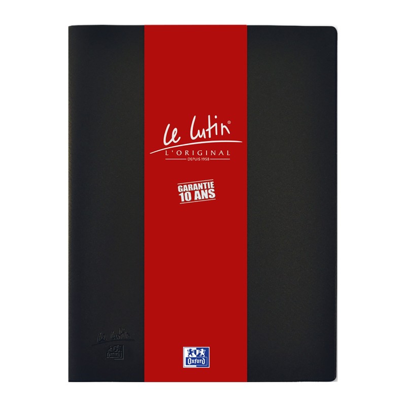 Oxford Porte vues Le Lutin L'Original A4 - PVC - 40 pochettes - 80 vues - Noir