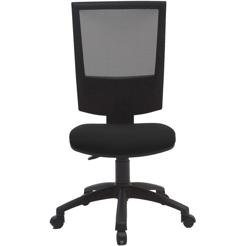 Siège de bureau Jenny maille/tissu  Hauteur ajustable A roulettes - Noir