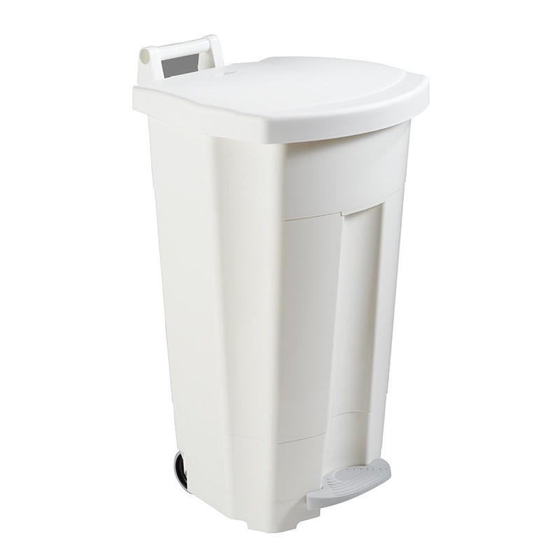 Rossignol Poubelle à pédale Boogy  90 litres - Blanc