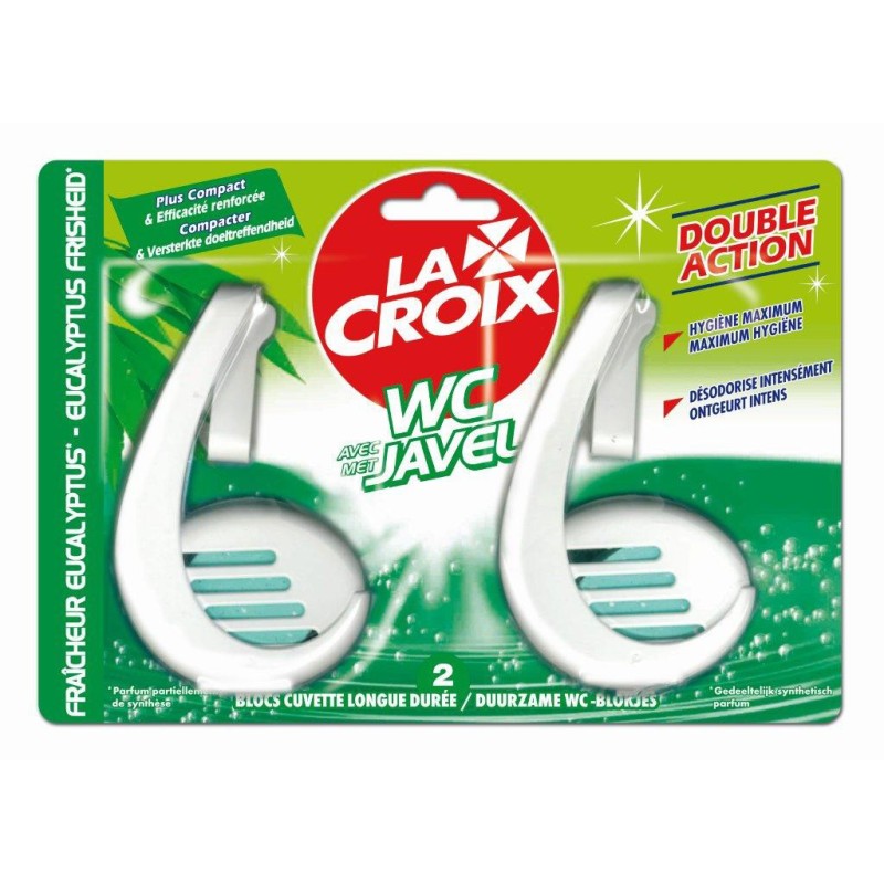 La Croix Blocs WC LACROIX - Javel - Eucalyptus - Lot de 2