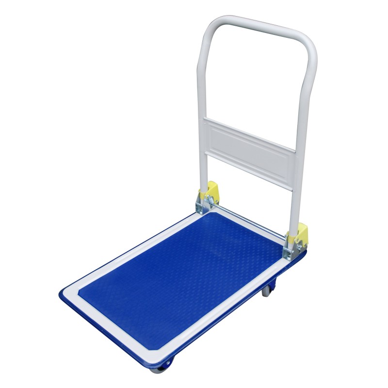 Safetool Chariot pliant silencieux - 150 kg, bleu