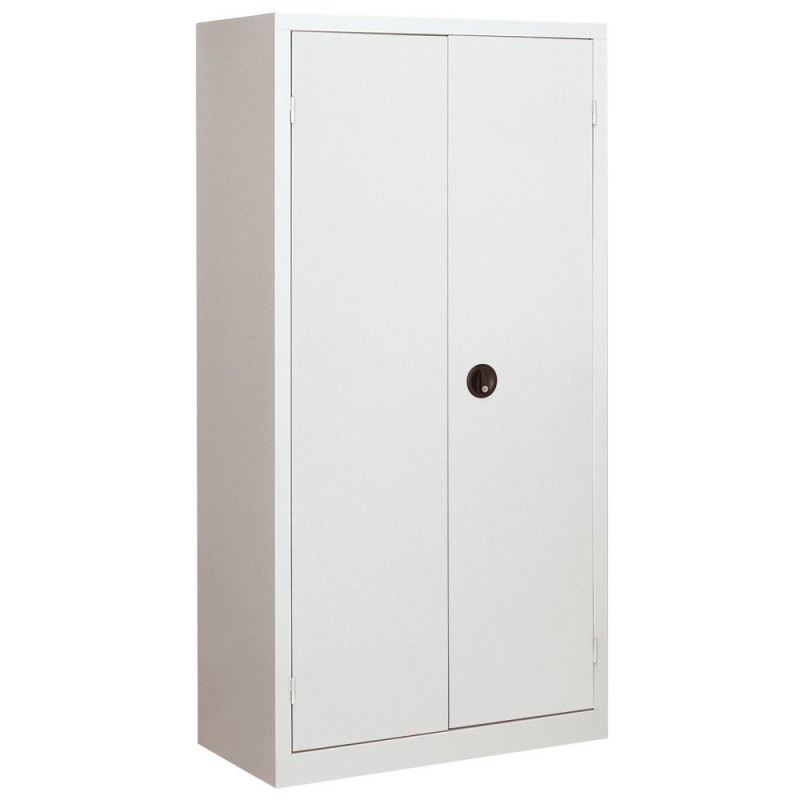 Armoire monobloc Tanker H. 198 x L. 100 cm - Corps Gris - Portes Gris