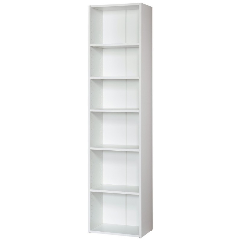 Bibliothèque Libri 2 - Blanc - H.200 x L. 49 cm