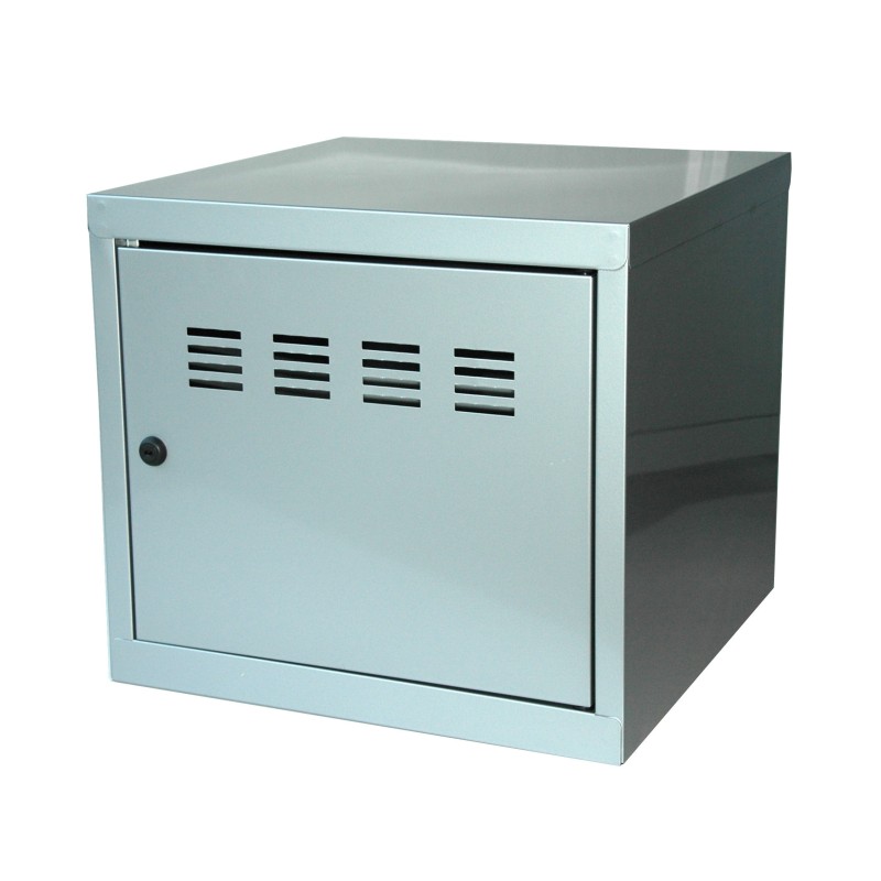 Casier de bureau individuel juxtaposable CUBE  - H. 36 cm Alu