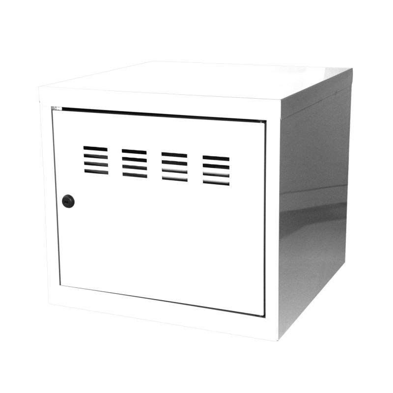 Casier de bureau individuel juxtaposable CUBE  - H. 36 cm Blanc