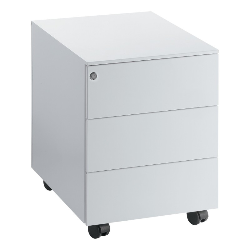 Caisson mobile métal Universal - 3 tiroirs - Aluminium