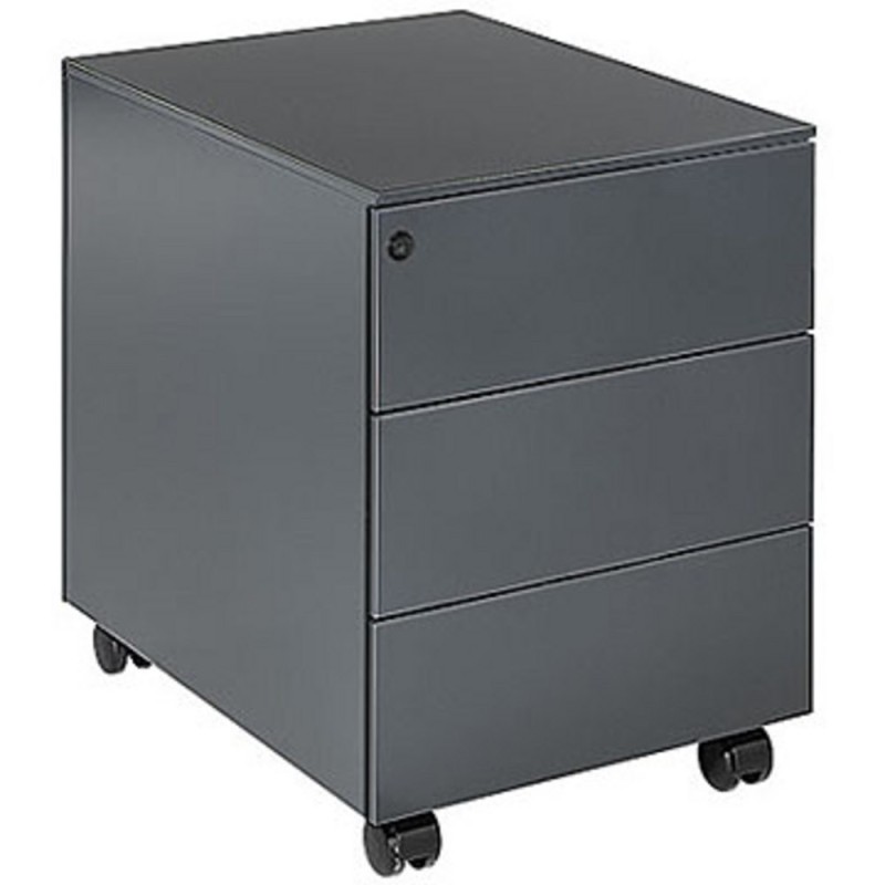 Caisson mobile métal Universal - 3 tiroirs - Anthracite