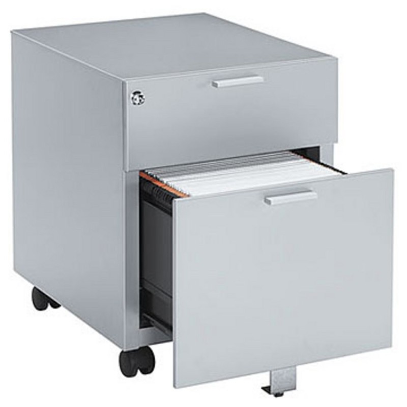 Caisson mobile  Casting - 2 tiroirs -  Aluminium - façade Aluminium