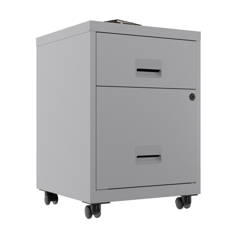 Caisson mobile Pratic - 2 tiroirs - Gris
