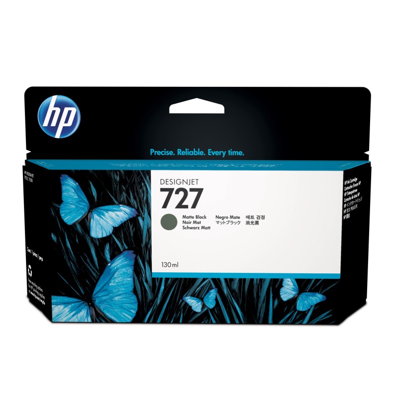 HP 727 Cartouche d'encre authentique B3P22A - Noir mat