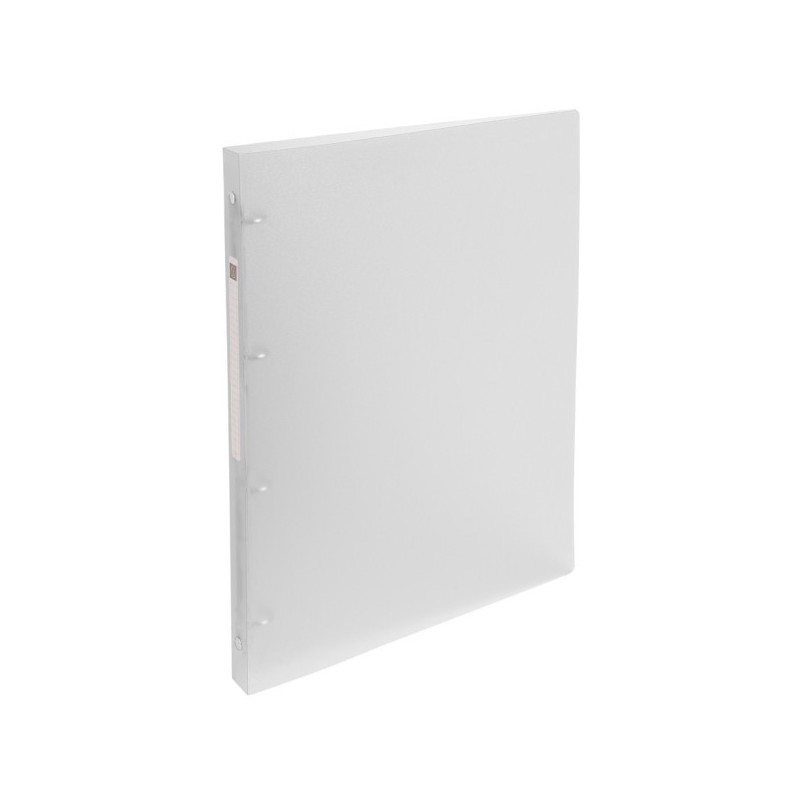 Exacompta Classeur 4 anneaux translucide A4 Polypropylène dos 2 cm - Capacité 100 feuilles - Incolore