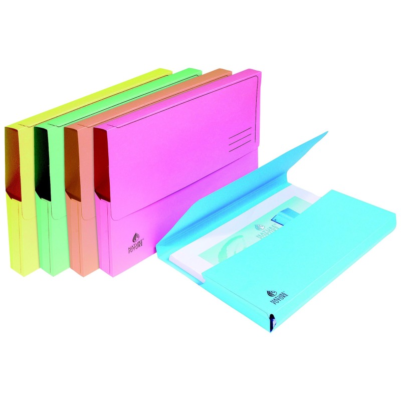 Exacompta Porte-documents Nature Future® A4 300 feuilles 220 g/m² en carte  couleurs assorties lot de 10