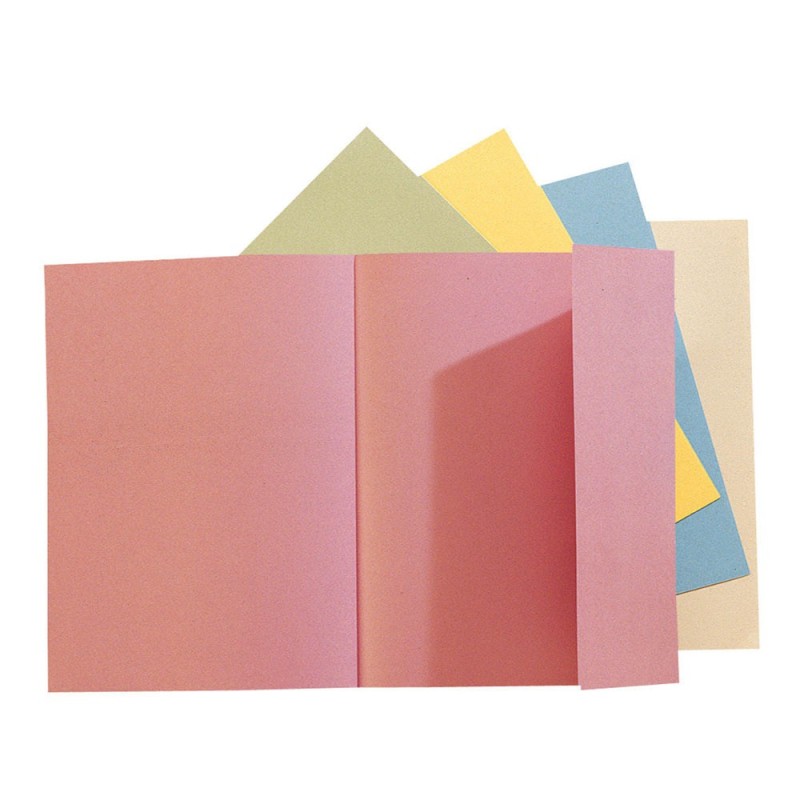 Exacompta Chemise à un rabat Nature Future® Jura 200 feuilles A4 24 x 32 cm en carte Couleurs pastel assorties Lot de 100