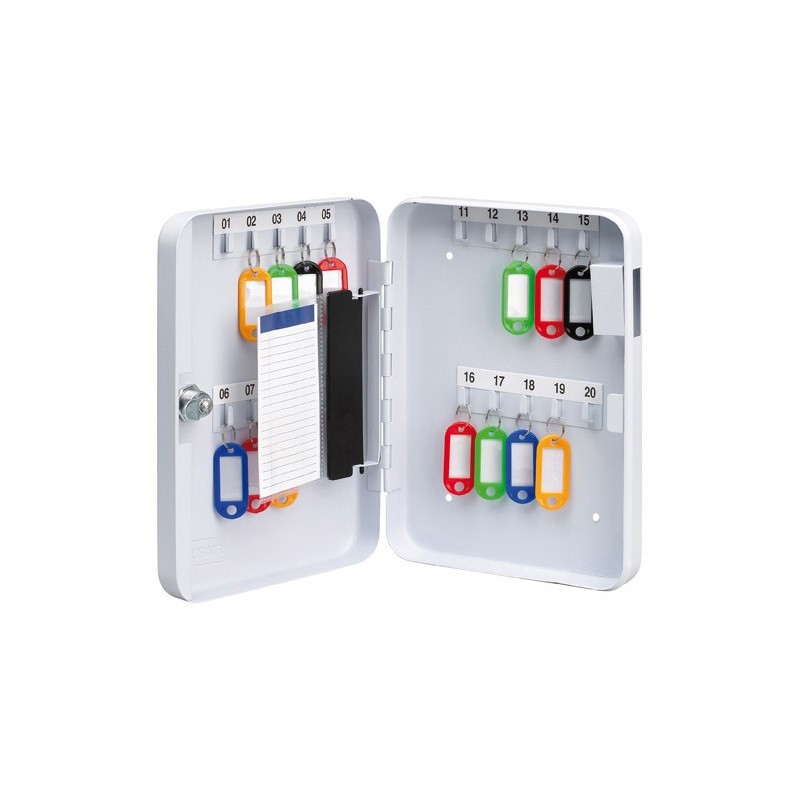 Pavo Armoire à clés - capacité 20 clés - Coffret blanc