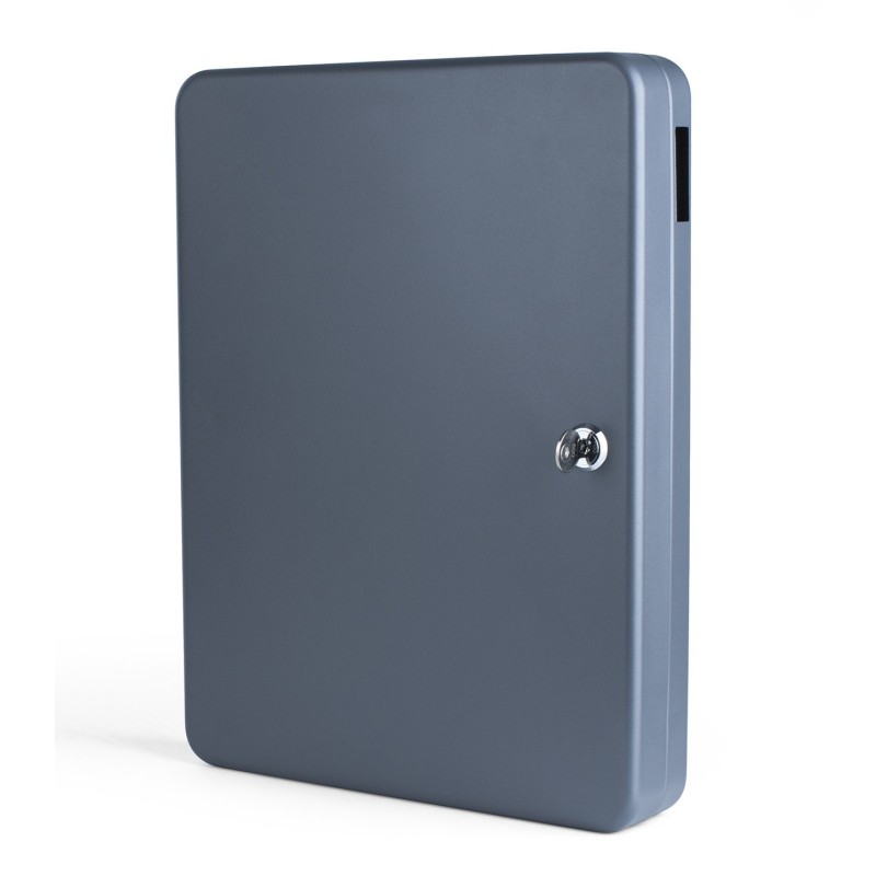 Pavo Armoire à clés capacité 70 clés - Coffret gris foncé