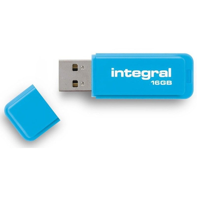 INTEGRAL MEMORY Clé USB 2.0 Neon - 16 Go - Bleu