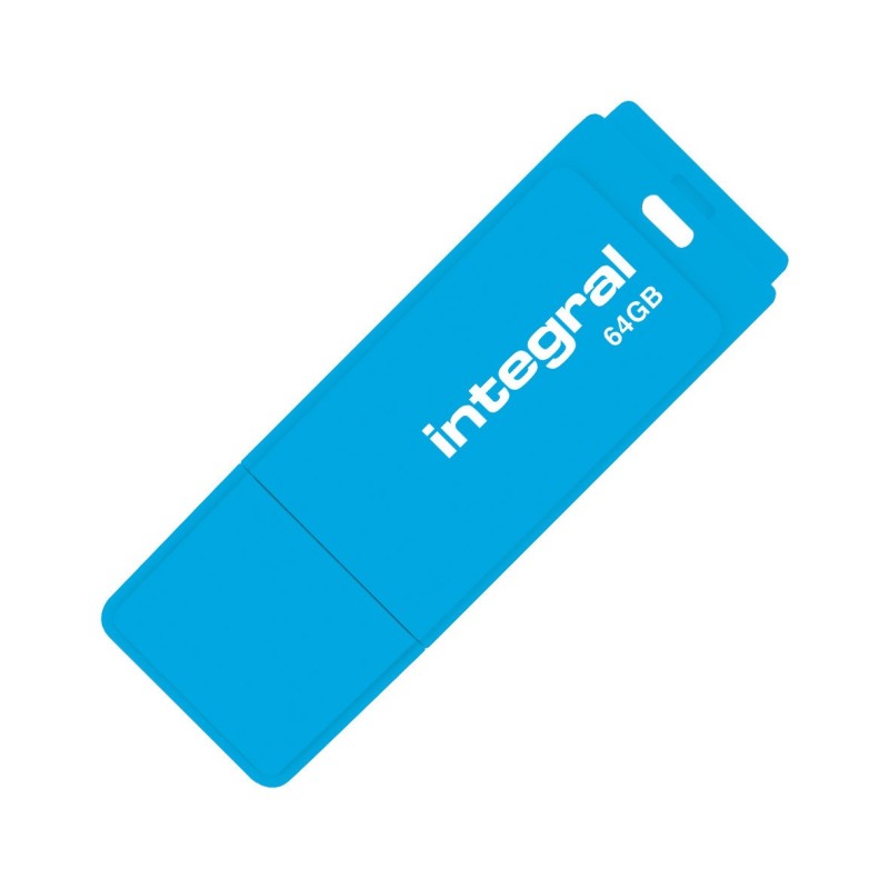 INTEGRAL MEMORY Clé USB 2.0 Neon - 64 Go - bleu