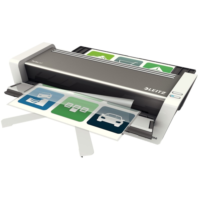 Leitz Plastifieuse iLAM Touch 2 Turbo A3 - 80-250 microns - Blanc brillant /anthracite