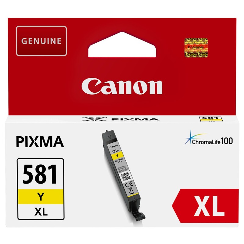 Canon CLI-581XL Cartouche d'encre authentique grande capacité 2051C001 - Jaune