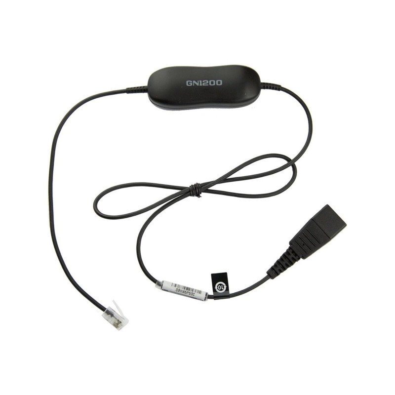 Jabra GN1200 Smart Cord - Cordon pour casques et téléphones filaires - Noir