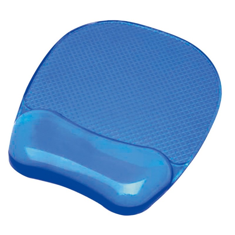 Fellowes Tapis souris ergonomique GEL - Repose poignet intégré - Bleu