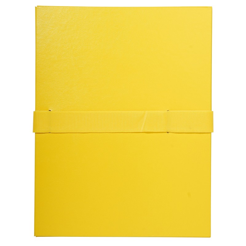 Exacompta Chemise extensible à rabat jusque 13 cm - Fermeture sangle Velcro - Capacité 1000 feuilles A4 - Jaune