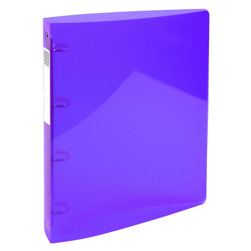 Exacompta Classeur souple 4 anneaux 30 mm A4 IDERAMA - Polypropylène - Dos 4 cm - Violet