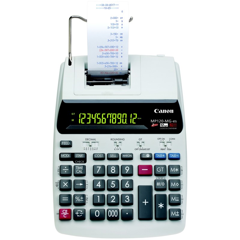 Canon Calculatrice comptable MP120-MG-es II - 12 chiffres - 2,01 lignes / sec
