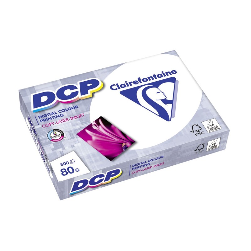 Clairefontaine Papier A4 blanc DCP - 80g - Ramette de 500 feuilles