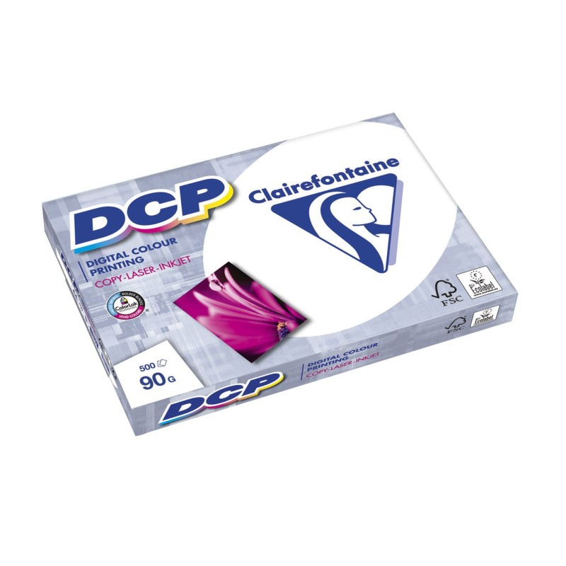 Clairefontaine Papier A3 blanc DCP - 90g - Ramette de 500 feuilles