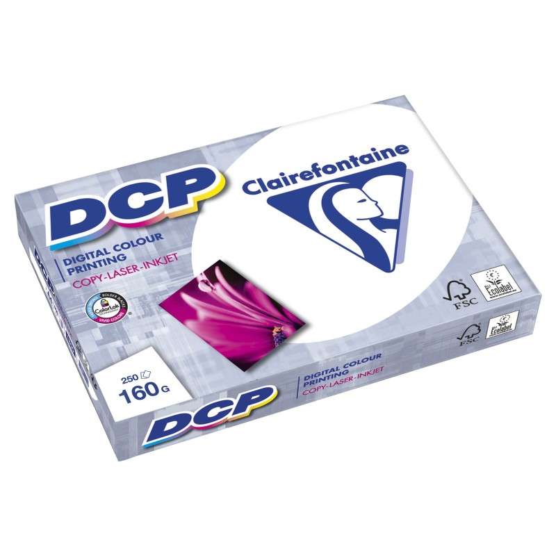 Clairefontaine Papier A3 blanc DCP - 160g - Ramette de 250 feuilles
