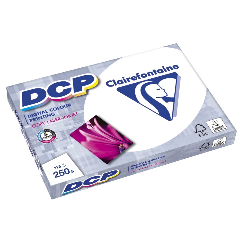 Clairefontaine Papier A3 blanc DCP - 250g - Ramette de 125 feuilles