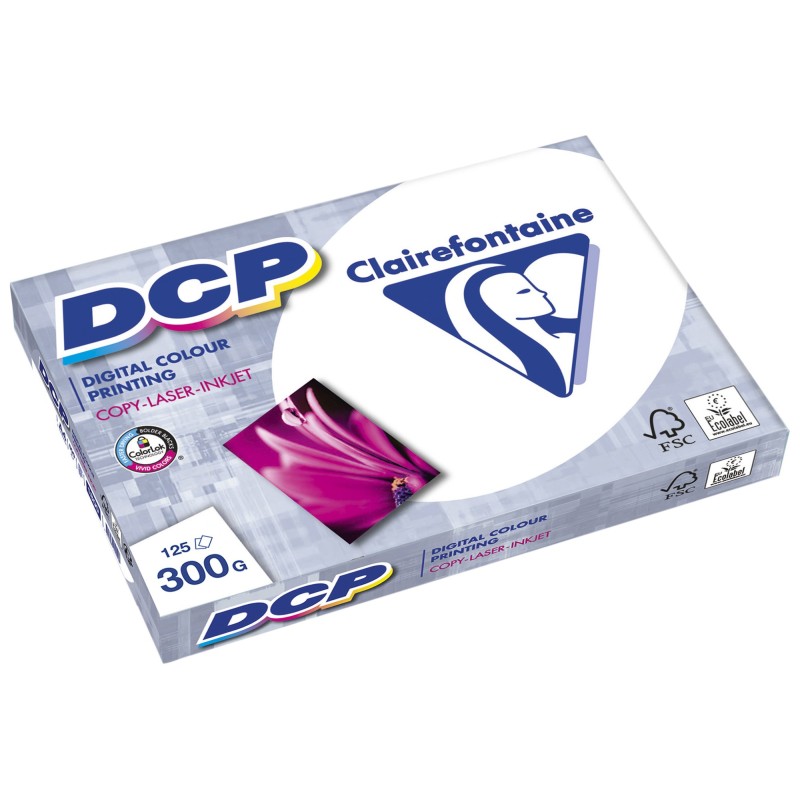 Clairefontaine Papier A3 blanc DCP - 300g - Ramette de 125 feuilles