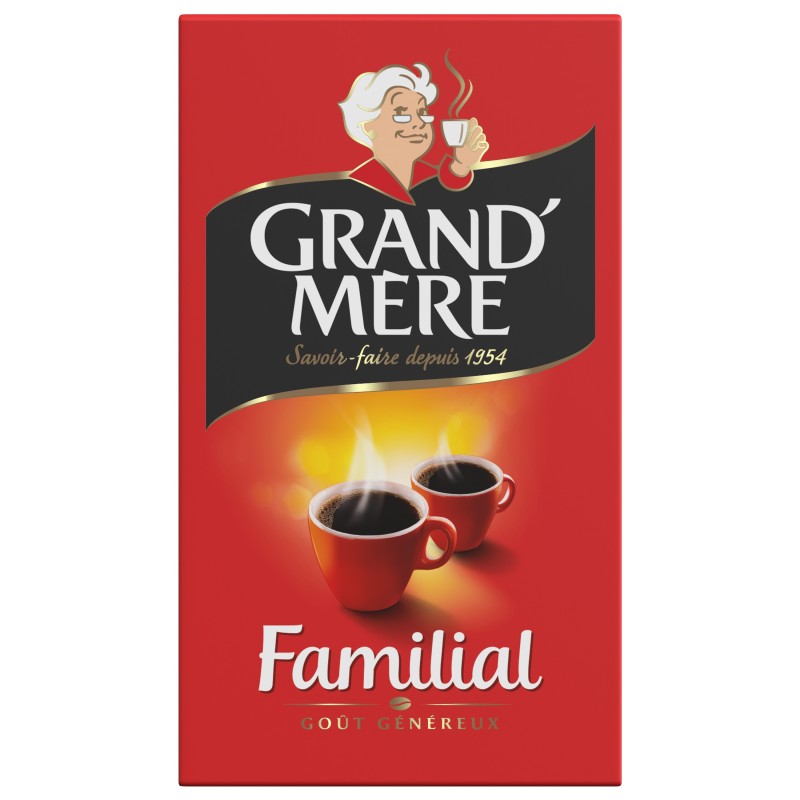 GRAND MERE Café moulu Familial 100% robusta - Paquet 250g
