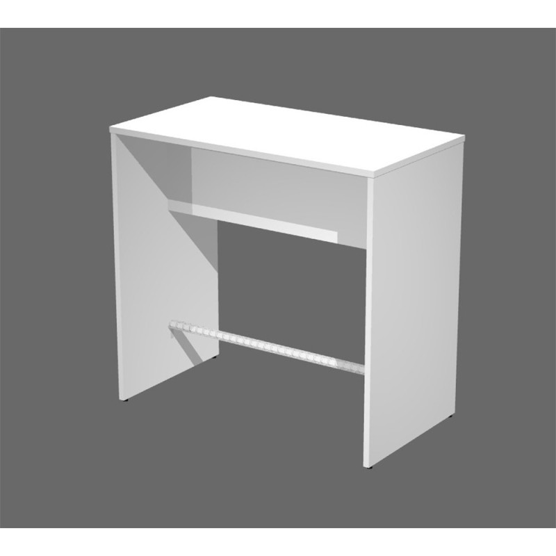 Table haute polyvalente, H. 105 cm - Blanc