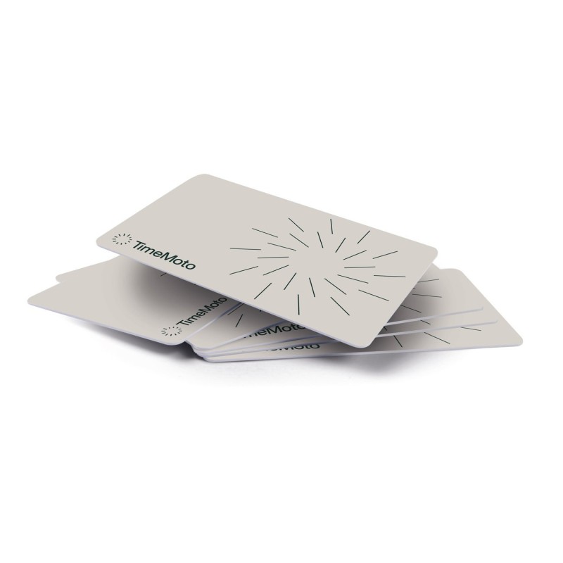 TimeMoto Badge RF - 100 RFID - Lot de 25 - Blanc