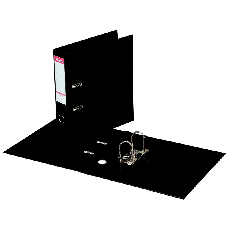 Esselte Classeur à levier A4 - Carton 22/10e - Dos 7,5 cm - Noir