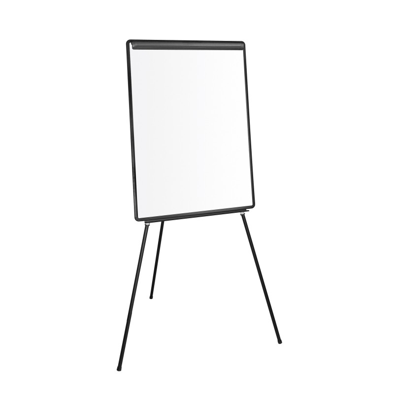 Chevalet de conférence - Surface mélamine non magnétique 66 x 101 cm - Cadre Noir