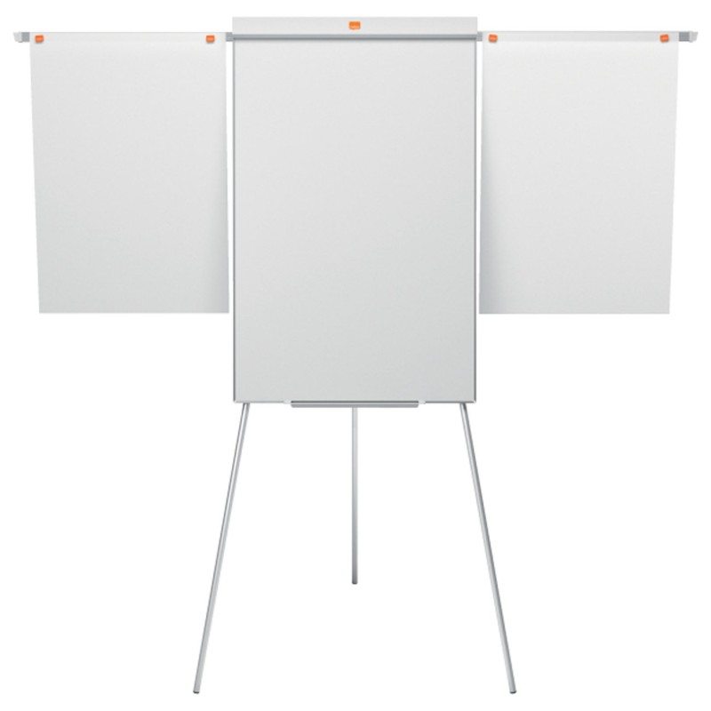 Nobo Chevalet Shark et tableau blanc mobile - Surface magnétique - Cadre en aluminium - 100 x 68,5 cm