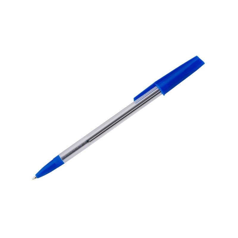Stylo bille  à capuchon pointe moyenne 0,7 mm - Bleu