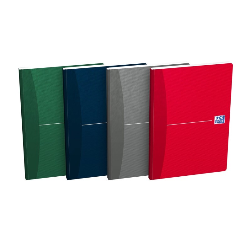 Oxford Cahier agrafé Office Essentials A5 14,8 x 21 cm - 90g - Petits carreaux 5x5 - 192 pages
