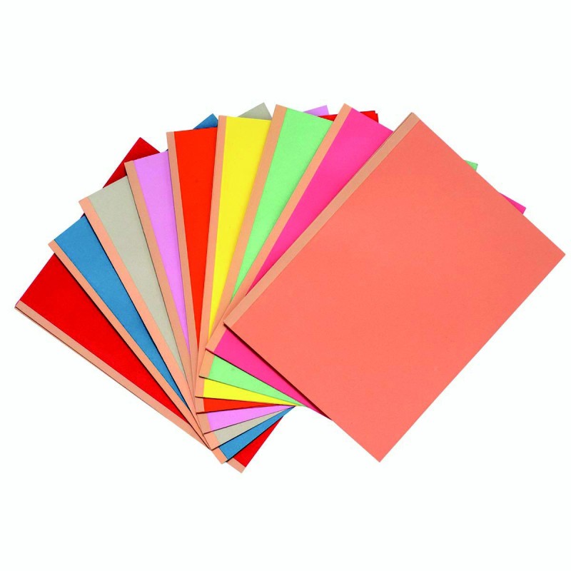 Exacompta Forever - Chemises à soufflet dos toilé 3 cm, capacité 300 feuilles - Carte 320 g/m2 - 24 x 32 cm, Jaune