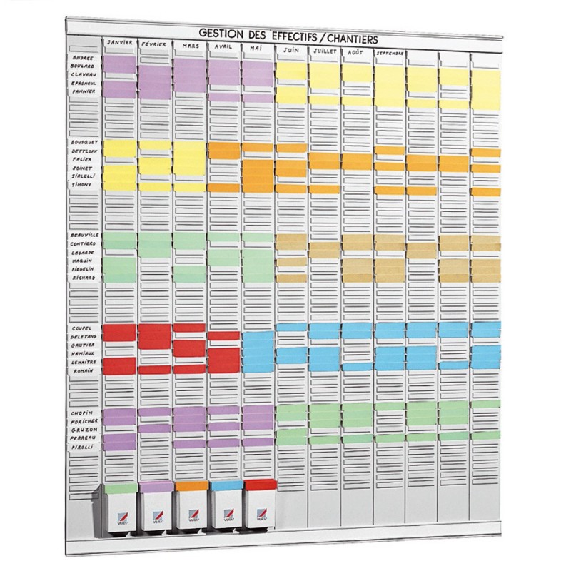Nobo Planning annuel 13 colonnes