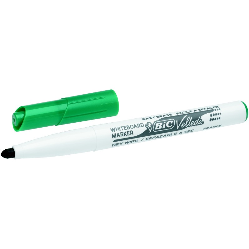 BIC Velleda 1741 Marqueur effaçable corps plastique pointe ogive 1,4 mm vert